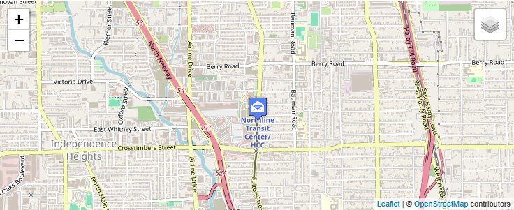 Map of ZIP Code 77222 in Houston, TX — click to open interactive map