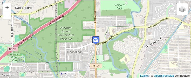 Map of ZIP Code 77229 in Houston, TX — click to open interactive map