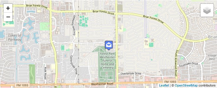 Map of ZIP Code 77244 in Houston, TX — click to open interactive map