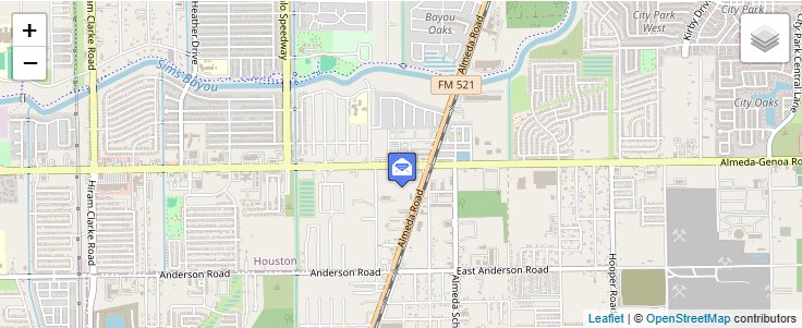 Map of ZIP Code 77245 in Houston, TX — click to open interactive map