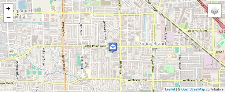 Map of ZIP Code 77255 in Houston, TX — click to open interactive map