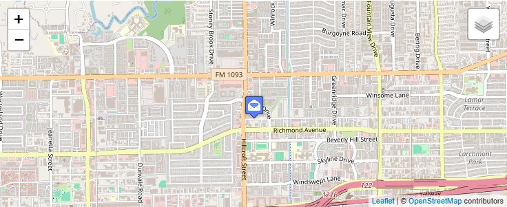 Map of ZIP Code 77257 in Houston, TX — click to open interactive map