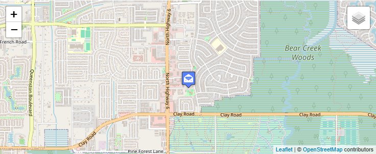 Map of ZIP Code 77284 in Houston, TX — click to open interactive map