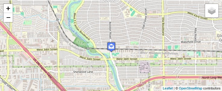 Map of ZIP Code 77292 in Houston, TX — click to open interactive map