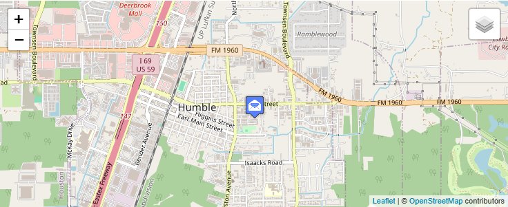 Map of ZIP Code 77347 in Humble, TX — click to open interactive map