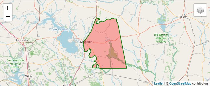 ZIP Code 77351 - Livingston, Texas | Map, Demographics, Income