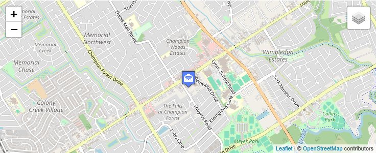 Map of ZIP Code 77391 in Spring, TX — click to open interactive map