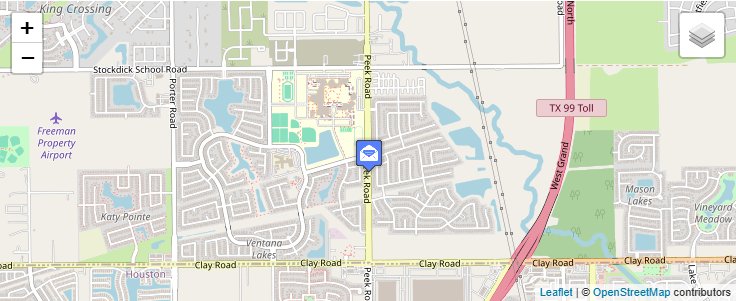 Map of ZIP Code 77413 in Barker, TX — click to open interactive map