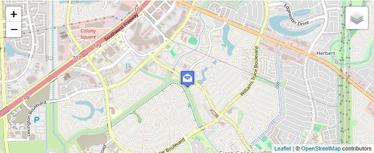 Map of ZIP Code 77496 in Sugar Land, TX — click to open interactive map