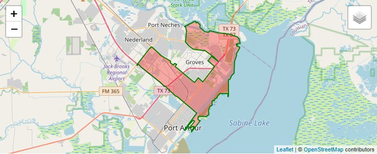 ZIP Code 77642 - Port Arthur, Texas | Map, Demographics, Income