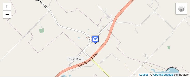 Map of ZIP Code 77862 in Kurten, TX — click to open interactive map