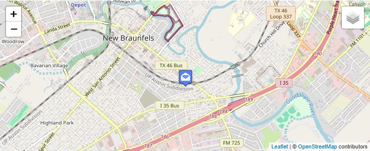 Map of ZIP Code 78131 in New Braunfels, TX — click to open interactive map