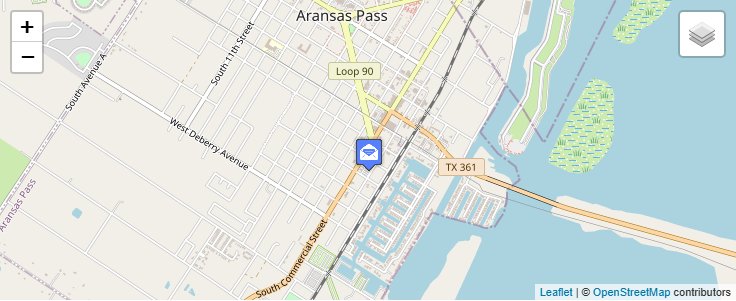 Map of ZIP Code 78335 in Aransas Pass, TX — click to open interactive map