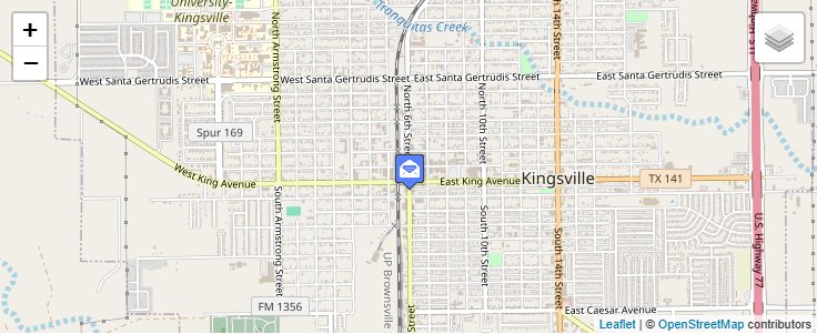 Map of ZIP Code 78364 in Kingsville, TX — click to open interactive map