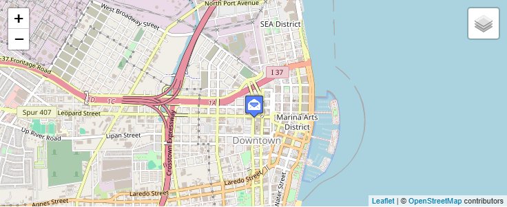 Map of ZIP Code 78403 in Corpus Christi, TX — click to open interactive map