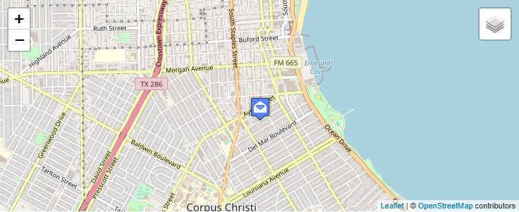 Map of ZIP Code 78463 in Corpus Christi, TX — click to open interactive map