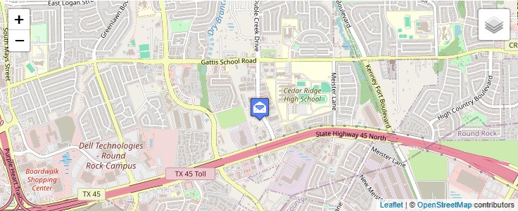 Map of ZIP Code 78683 in Round Rock, TX — click to open interactive map