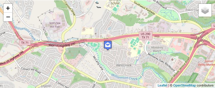 Map of ZIP Code 78709 in Austin, TX — click to open interactive map