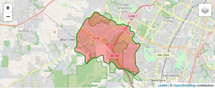 ZIP Code 78739 - Austin, Texas | Map, Demographics, Income