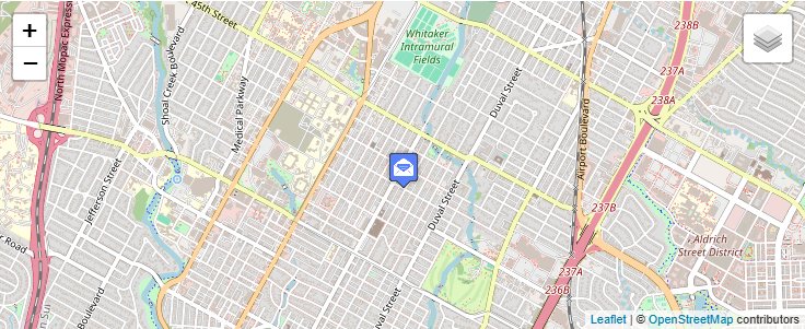 Map of ZIP Code 78765 in Austin, TX — click to open interactive map