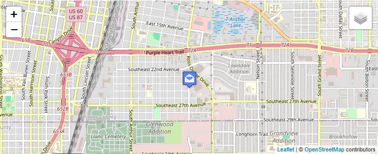 Map of ZIP Code 79120 in Amarillo, TX — click to open interactive map