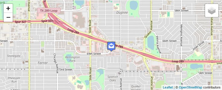 Map of ZIP Code 79464 in Lubbock, TX — click to open interactive map