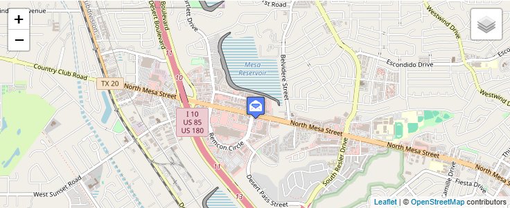 Map of ZIP Code 79913 in El Paso, TX — click to open interactive map