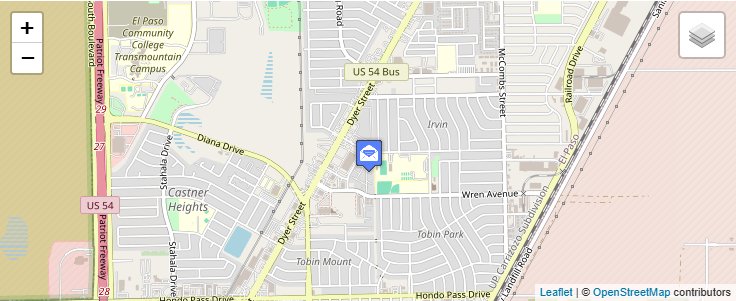 Map of ZIP Code 79914 in El Paso, TX — click to open interactive map