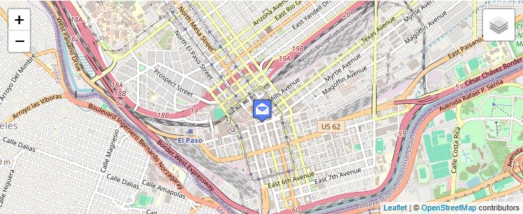 Map of ZIP Code 79947 in El Paso, TX — click to open interactive map