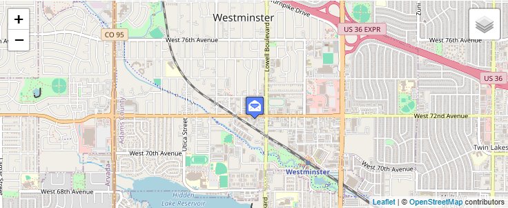 Map of ZIP Code 80036 in Westminster, CO — click to open interactive map