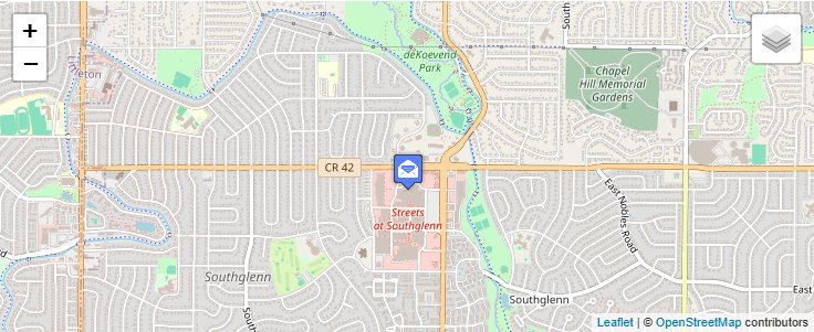 Map of ZIP Code 80161 in Littleton, CO — click to open interactive map