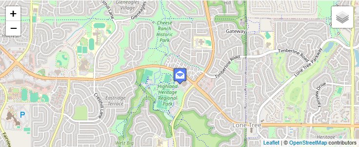 Map of ZIP Code 80163 in Littleton, CO — click to open interactive map
