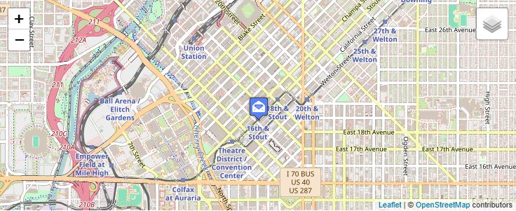 Map of ZIP Code 80256 in Denver, CO — click to open interactive map