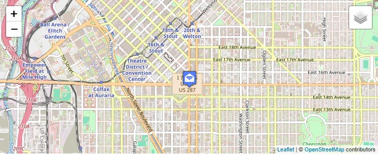 Map of ZIP Code 80259 in Denver, CO — click to open interactive map