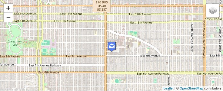 Map of ZIP Code 80262 in Denver, CO — click to open interactive map