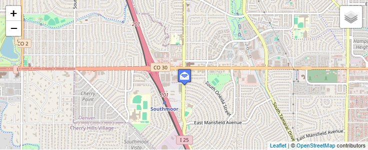 Map of ZIP Code 80263 in Denver, CO — click to open interactive map