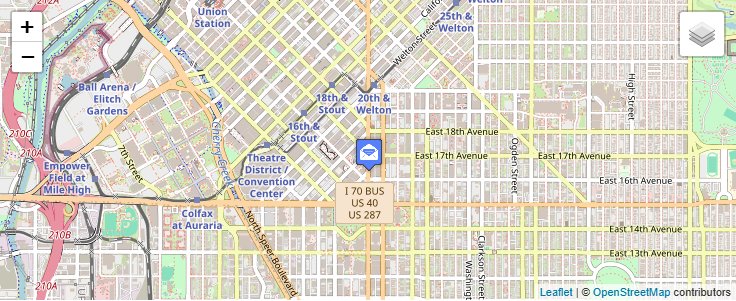 Map of ZIP Code 80274 in Denver, CO — click to open interactive map