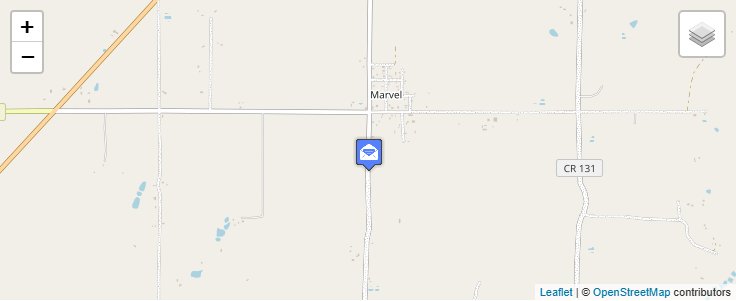 Map of ZIP Code 81329 in Marvel, CO — click to open interactive map