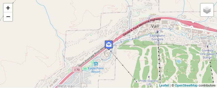 Map of ZIP Code 81658 in Vail, CO — click to open interactive map