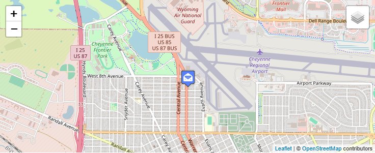 Map of ZIP Code 82003 in Cheyenne, WY — click to open interactive map
