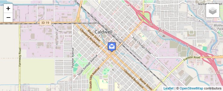 Map of ZIP Code 83606 in Caldwell, ID — click to open interactive map