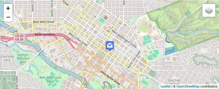 Map of ZIP Code 83701 in Boise, ID — click to open interactive map