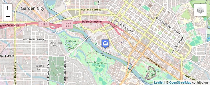 Map of ZIP Code 83722 in Boise, ID — click to open interactive map
