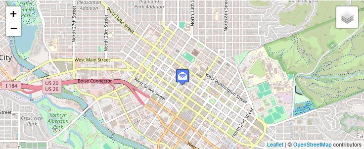 Map of ZIP Code 83728 in Boise, ID — click to open interactive map