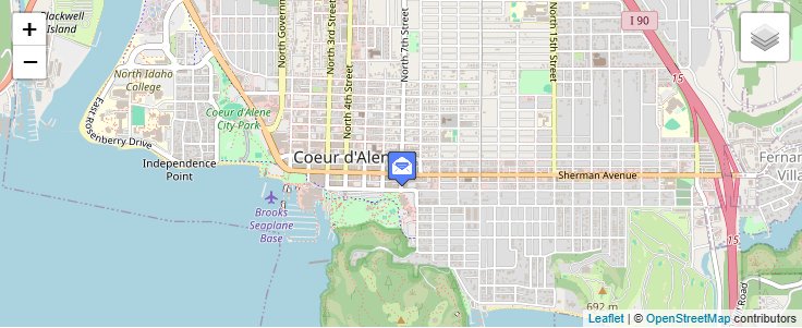 Map of ZIP Code 83816 in Coeur D Alene, ID — click to open interactive map