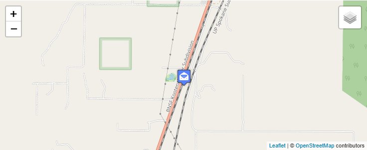 Map of ZIP Code 83865 in Colburn, ID — click to open interactive map
