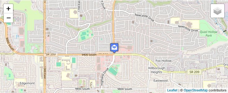 Map of ZIP Code 84090 in Sandy, UT — click to open interactive map