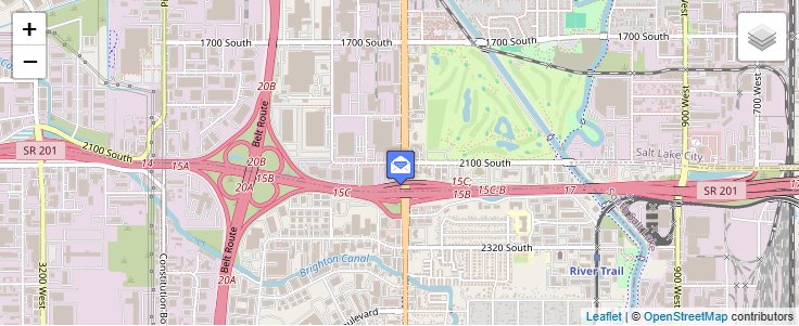 Map of ZIP Code 84125 in Salt Lake City, UT — click to open interactive map