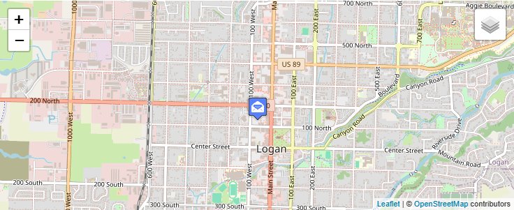 Map of ZIP Code 84323 in Logan, UT — click to open interactive map