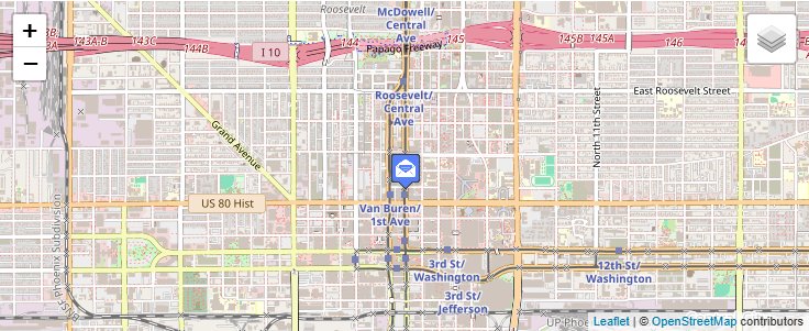 Map of ZIP Code 85030 in Phoenix, AZ — click to open interactive map